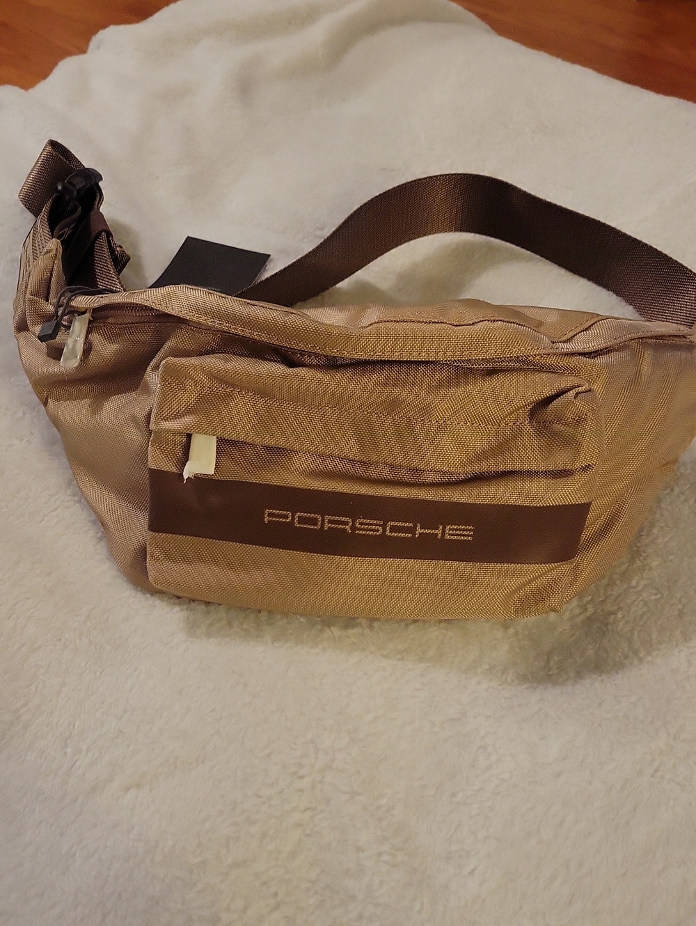 Porsche Design Beige/Tan Belt Bag with Brown Accent